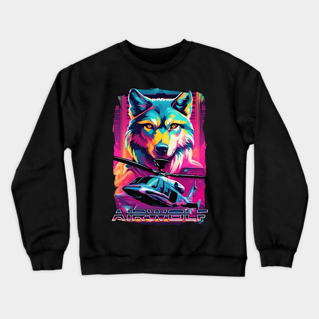 Airwolf Crewneck Sweatshirt by SimonBreeze